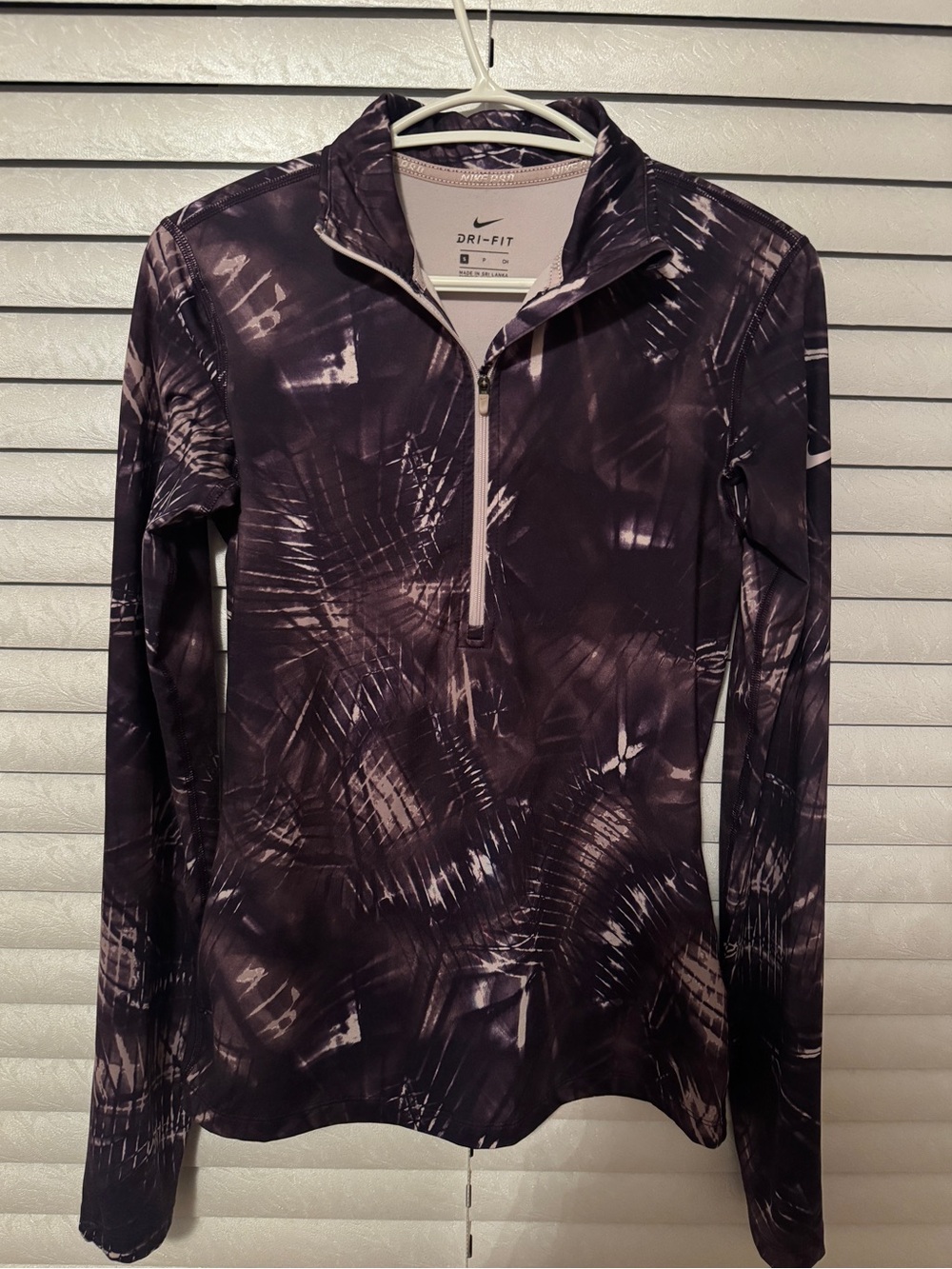 Nike Purple Tie-Dye Dri-FIT Quarter-Zip Pullover
